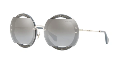 Shop Miu Miu Woman  Mu 06ss In Silver