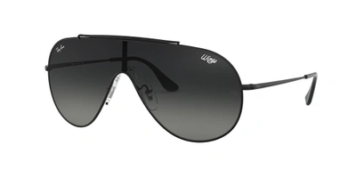 Ray Ban Ray-ban Women's Brow Bar Shield Sunglasses, 140mm In Grey Gradient
