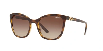 Shop Vogue Eyewear Woman Sunglasses Vo5243sb In Brown Gradient