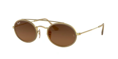 Shop Ray Ban Ray In Gradient Brown