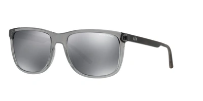 Shop Armani Exchange Man Sunglasses Ax4070s In Mirror Black