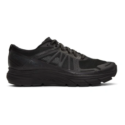 Shop Satisfy Black Salomon Edition Sonic Ra Max Sneakers