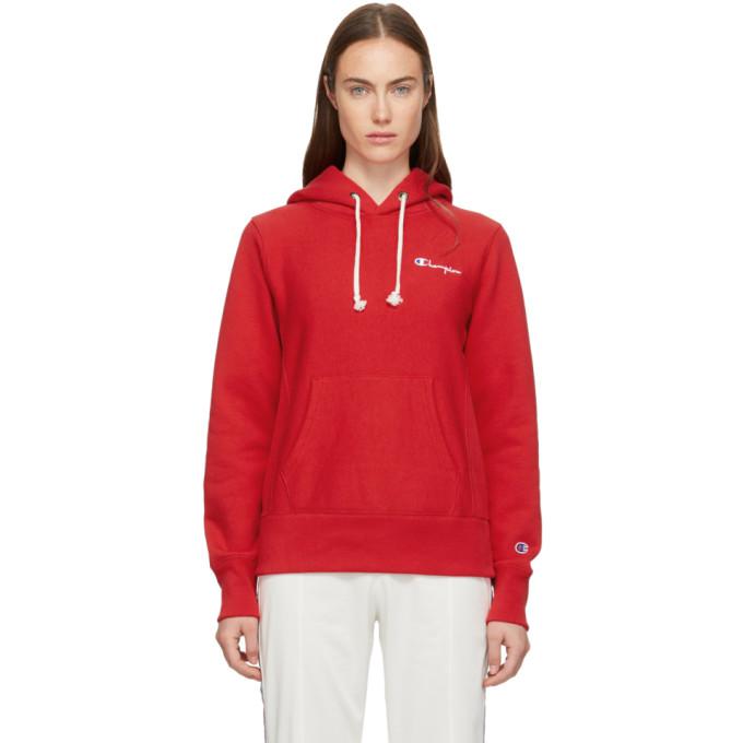 red champion hoodie small