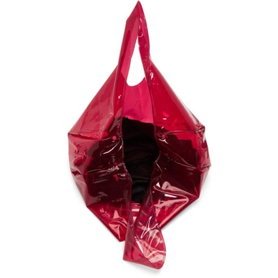 Shop Marine Serre Red Pvc Shopping Tote In Transp Red