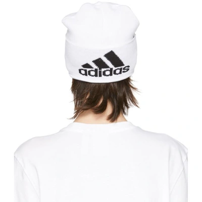 Gosha Rubchinskiy White Adidas Originals Edition Knit Beanie In 3 White |  ModeSens