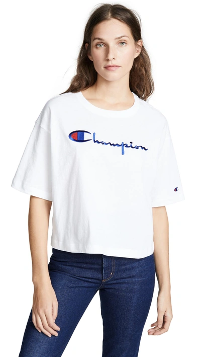 Shop Champion Maxi T-shirt In White