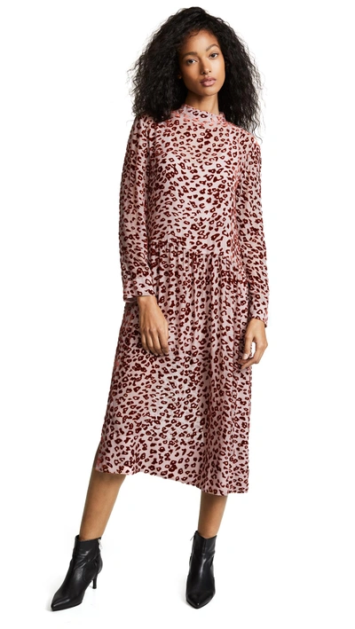 Shop Rag & Bone Gia Dress In Pink/rust