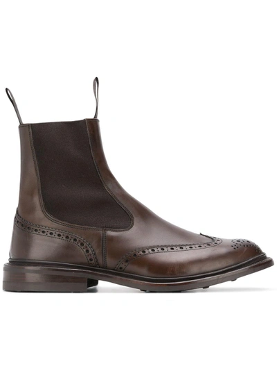 Shop Tricker's Henry Chelsea Boots In Brown