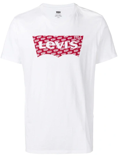 Shop Levi's Logo Print T-shirt - White