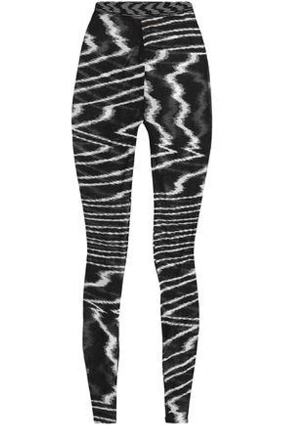 Shop Missoni Woman Crochet-knit Cotton Leggings Black