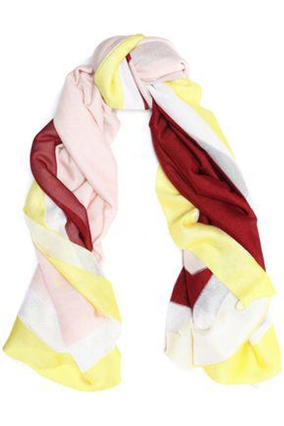 Shop Missoni Pointelle-knit Scarf In Multicolor