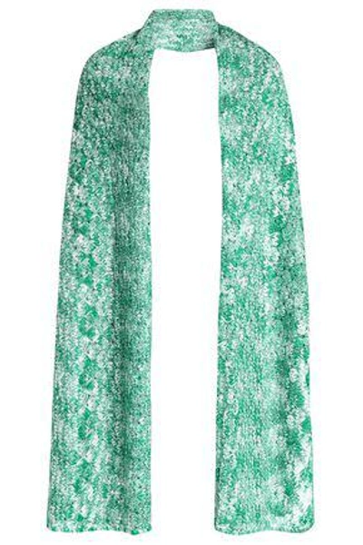 Shop Missoni Woman Crochet-knit Wrap Green
