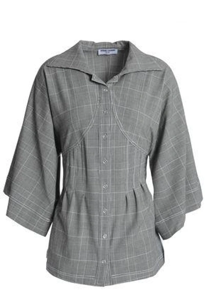 Shop Opening Ceremony Woman Prince Of Wales Checked Woven Shirt Gray