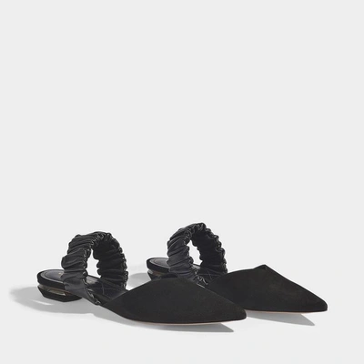 Shop Nicholas Kirkwood | Courtney Slingbacks In Black Suede Leather