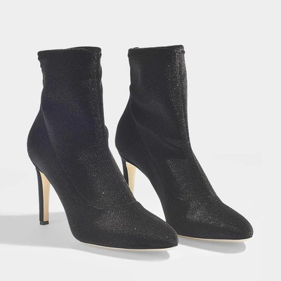 Shop Giuseppe Zanotti | Bimba Stretch Booties In Black Synthetic Material