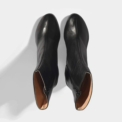 Shop Acne Studios | Saul Logo Ankle Boots In Black Lambskin