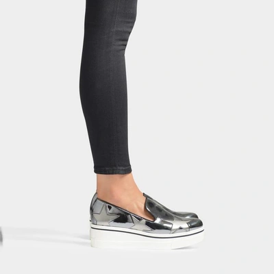 Shop Stella Mccartney | Binx Stars Slip Ons In Metallic Synthetic Material