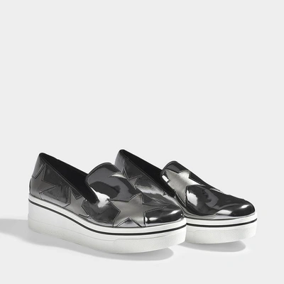 Shop Stella Mccartney | Binx Stars Slip Ons In Metallic Synthetic Material