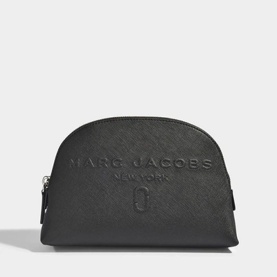 Shop Marc Jacobs | Dome Cosmetic Vanity Case In Black Polyurethane Coated Calfskin