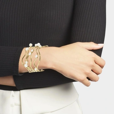 Shop Aurelie Bidermann | Cheyne Walk Cuff Bracelet In White