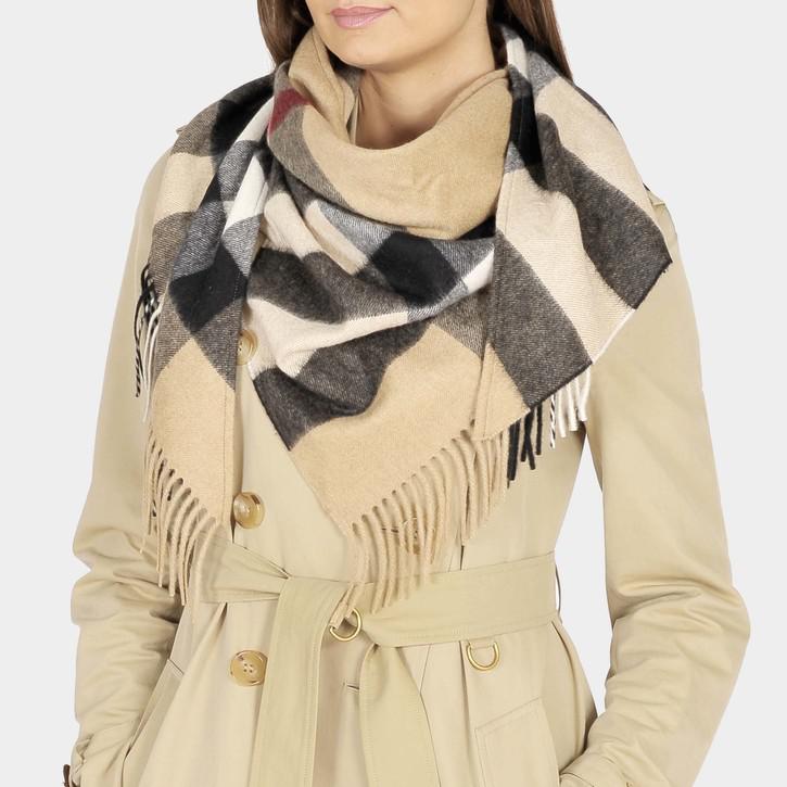 burberry half mega cashmere scarf