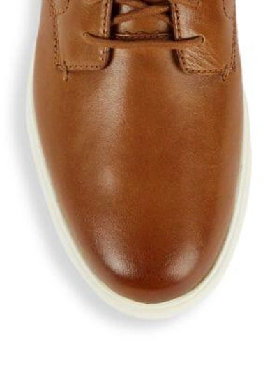 Shop Cole Haan Zero Grand Leather Sneakers In British Tan