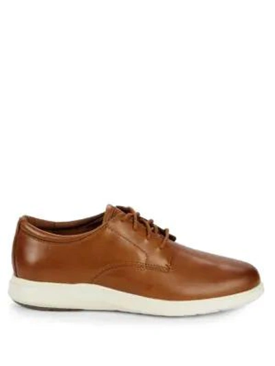 Shop Cole Haan Zero Grand Leather Sneakers In British Tan