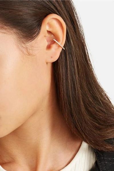 Shop Hirotaka Bow 10-karat Gold Diamond Ear Cuff