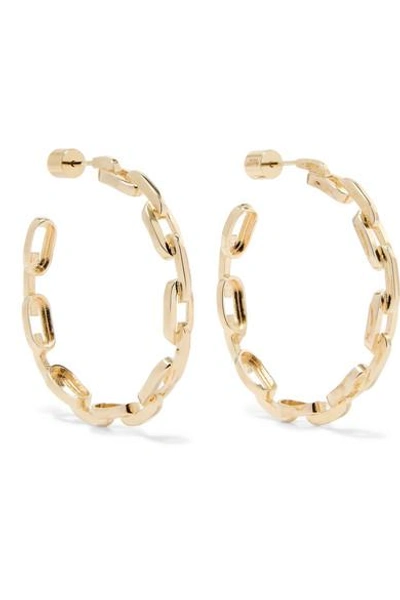 Shop Jennifer Fisher Baby Chain Link Gold-plated Earrings
