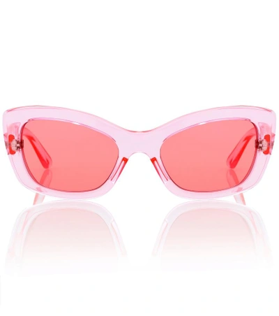 Shop Prada Postcard Cat-eye Sunglasses In Pink