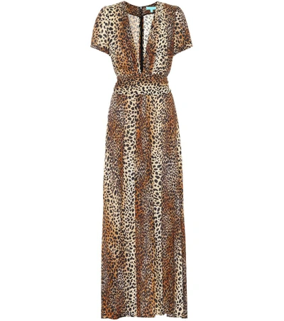 Shop Melissa Odabash Lou Cheetah-printed Maxi Dress In Multicoloured
