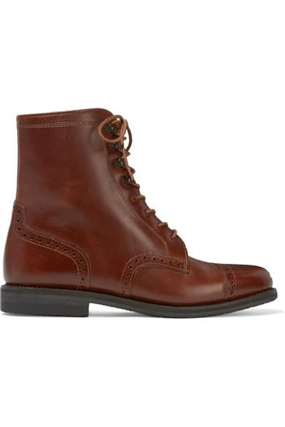 Shop Ludwig Reiter Mary Vetsera Leather Ankle Boots In Brown