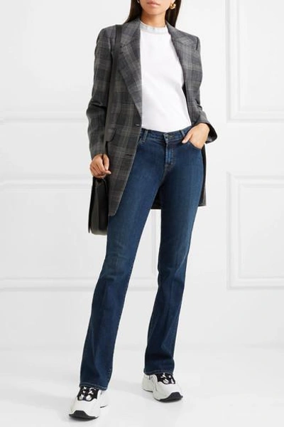 Shop J Brand Sallie Mid-rise Bootcut Jeans In Dark Denim