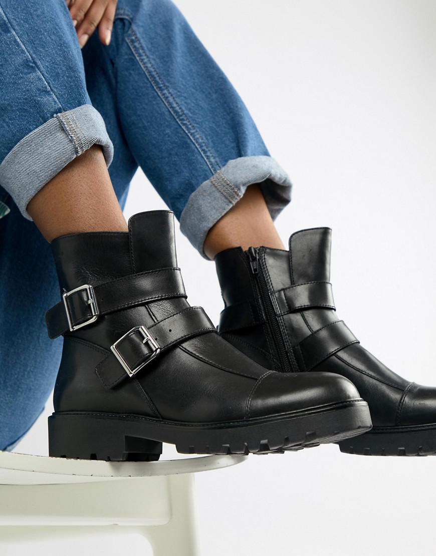 vagabond kenova black leather boots