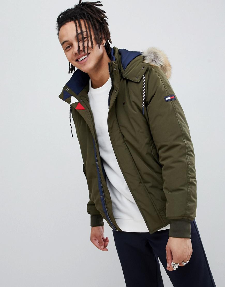 tommy jeans tech padded bomber jacket