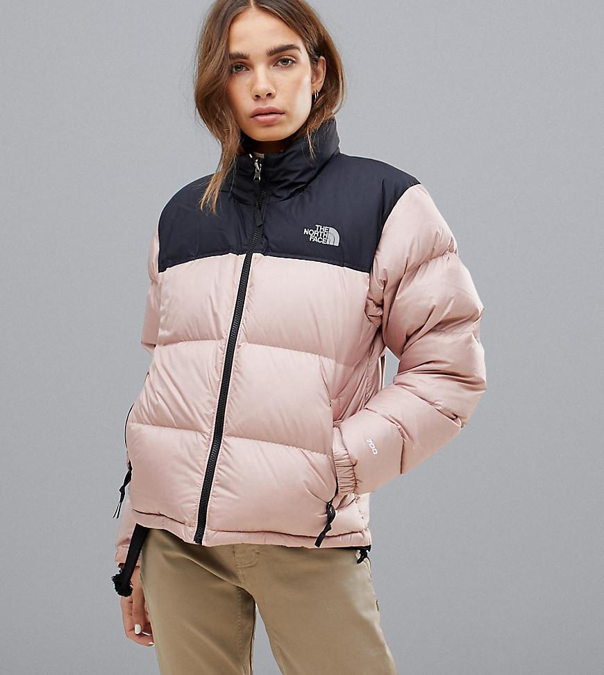 1996 retro nuptse jacket in pink 