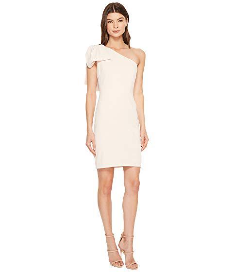 badgley mischka one shoulder dress