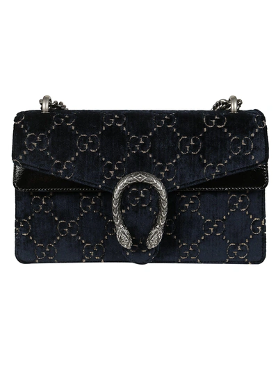 Shop Gucci Dionysus Shoulder Bag In Blue