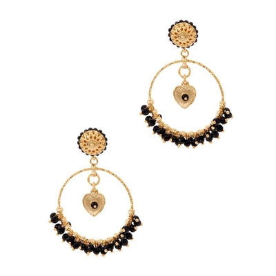 Shop Soru Jewellery Romantica 24ct Gold Vermeil Hoop Earrings