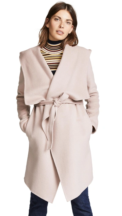 Shop Soia & Kyo Samia Double Face Coat In Quartz