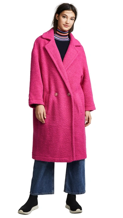Shop Anne Vest Berri Coat In Pink