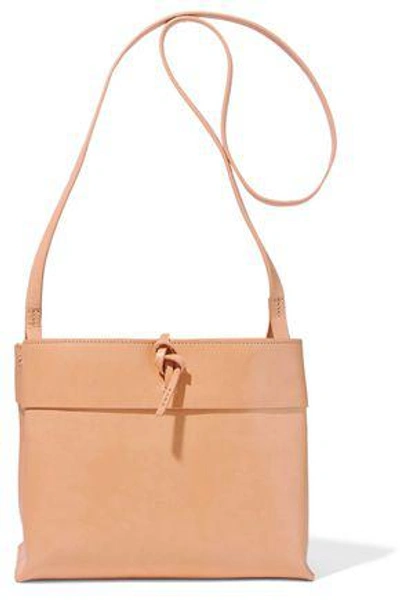 Shop Kara Woman Tie Leather Shoulder Bag Peach