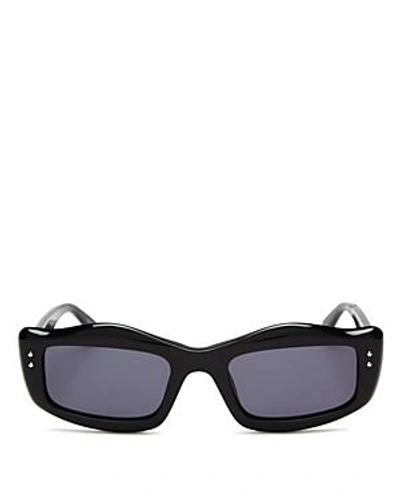 Shop Moschino Women's Square Sunglasses, 51mm In Black/gray