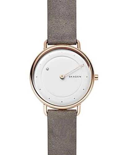 Shop Skagen Horisont Watch With Diamond, 36mm In White/gray