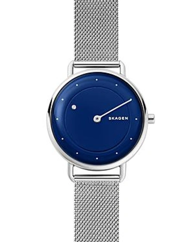Shop Skagen Horisont Blue-dial Watch With Diamond, 36mm In Blue/silver