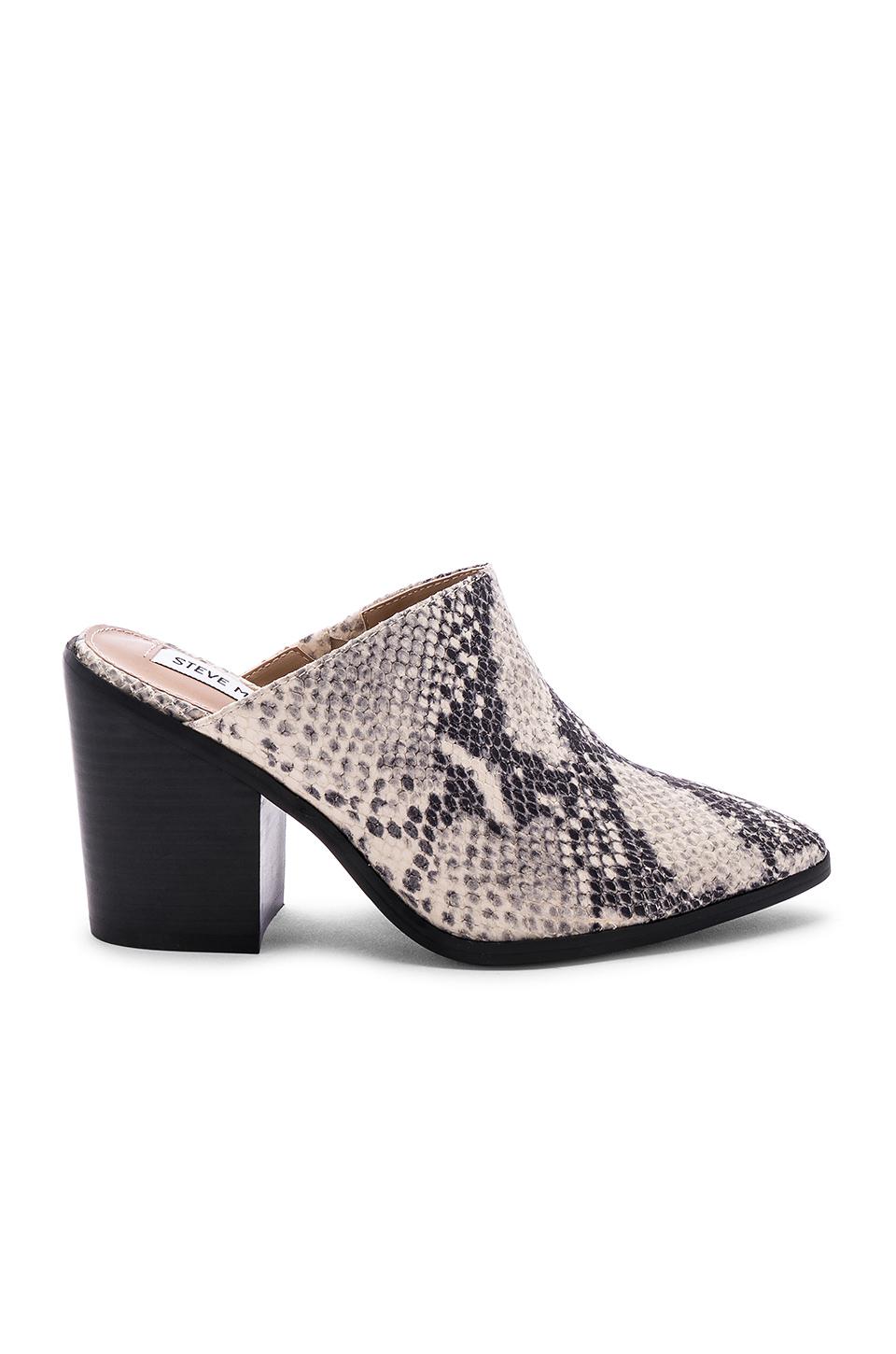 steve madden snakeskin mules
