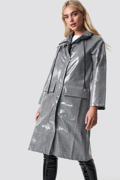 Shop Trendyol Milla Raincoat Grey In Gray