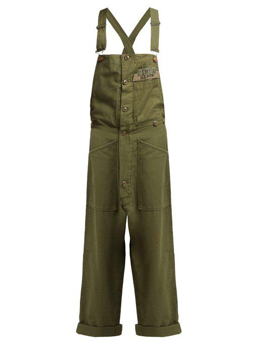 green dungarees womens