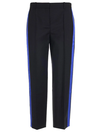 Shop Givenchy Side Band Trousers In Black