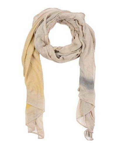 Shop Simona Tagliaferri Oblong Scarves In Grey